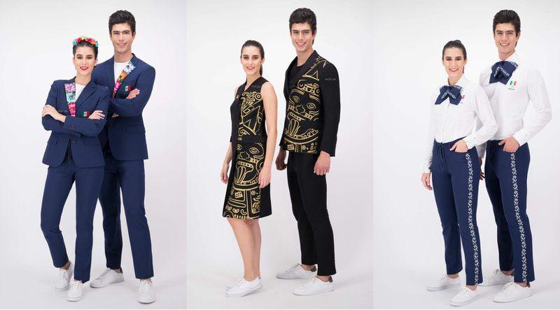 Presentan uniformes de la delegación mexicana para los Juegos Olímpicos.