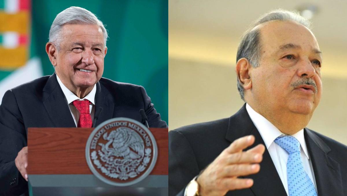 AMLO se reunió con Carlos Slim y Sheinbaum en Palacio Nacional