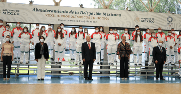 Video: Abanderamiento de la delegación mexicana rumbo a Tokyo 2020