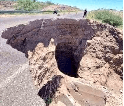 ¡Ay no! Aparece en Chihuahua un nuevo socavón