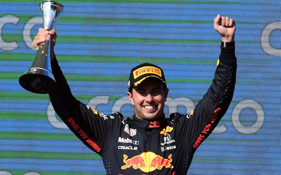 Checo Pérez subió al podio en el Gran Premio de Austin