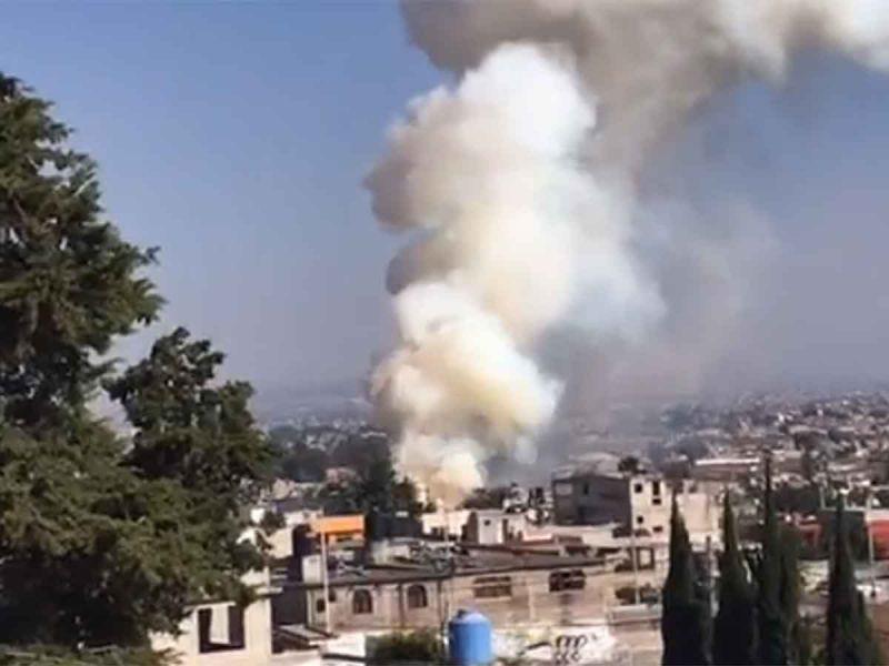 Explosión en taller clandestino de pirotecnia dejó una persona lesionada en Tultepec