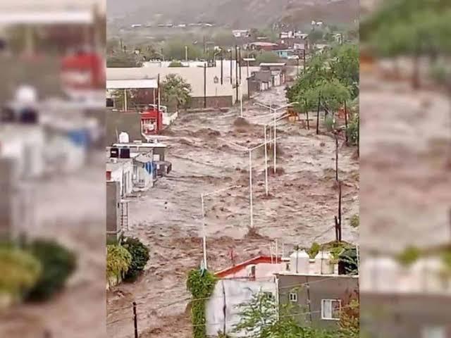 Hillary deja inundaciones devastadoras en Baja California y en Estados Unidos
