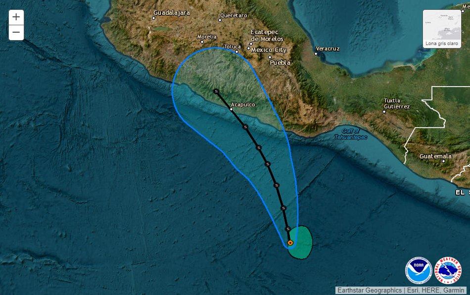 Otis, la tormenta tropical que viene hacia México 