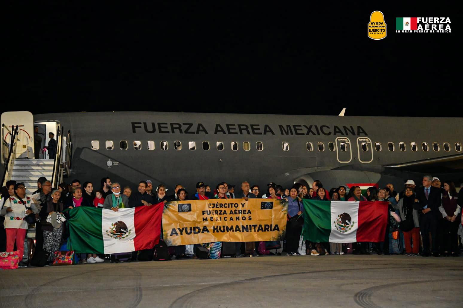 Llegó a México el segundo vuelo de rescate de la Fuerza Aérea 