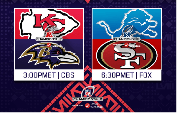 Ya están listas las finales de Conferencia de la NFL