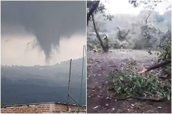 ¿Tornados en Michoacán? Se registra uno en las faldas del Paricutín