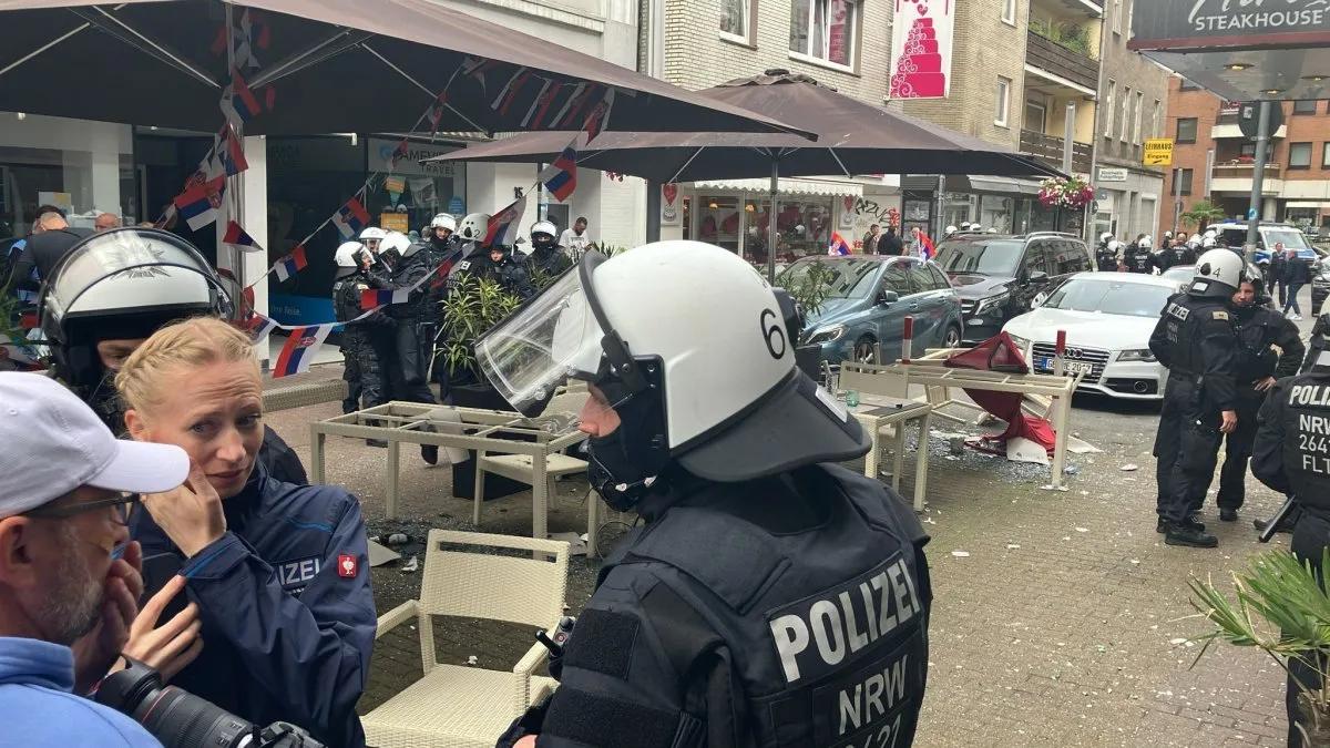 Disturbios en la Eurocopa por el partido entre Serbia e Inglaterra 