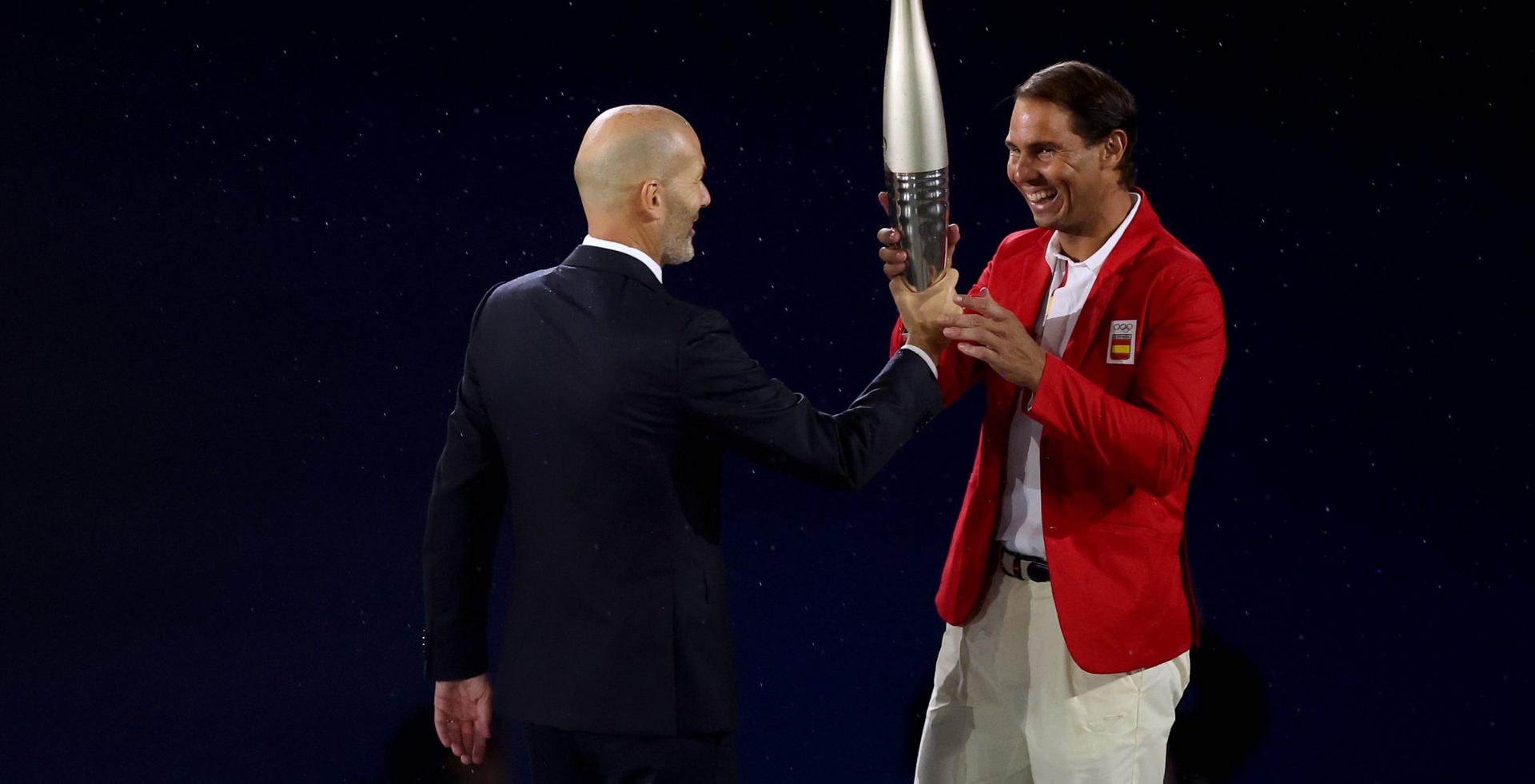 Zidane y Nadal juntos en la inauguración de las competencias veraniegas 