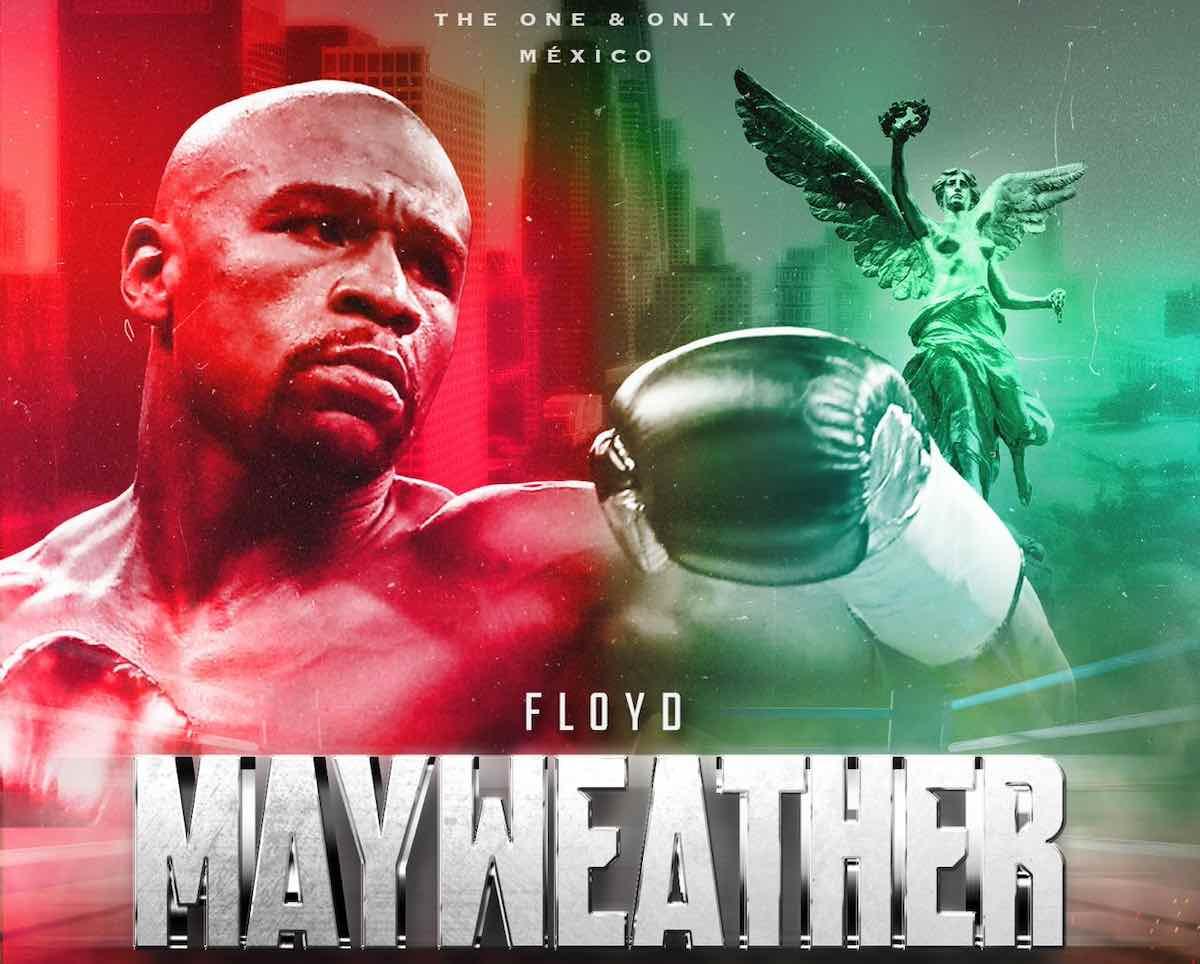 Floyd Mayweather Jr. entrena en el Parque Bicentenario de la CDMX