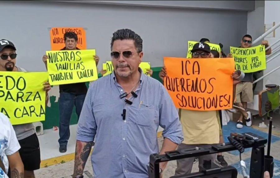 Protestan choferes contra ICA en Playa del Carmen por falta de pago