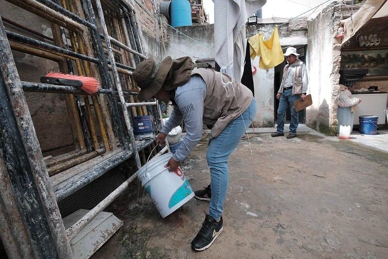 Mantienen trabajos de nebulización en Guadalajara por Alerta de Dengue