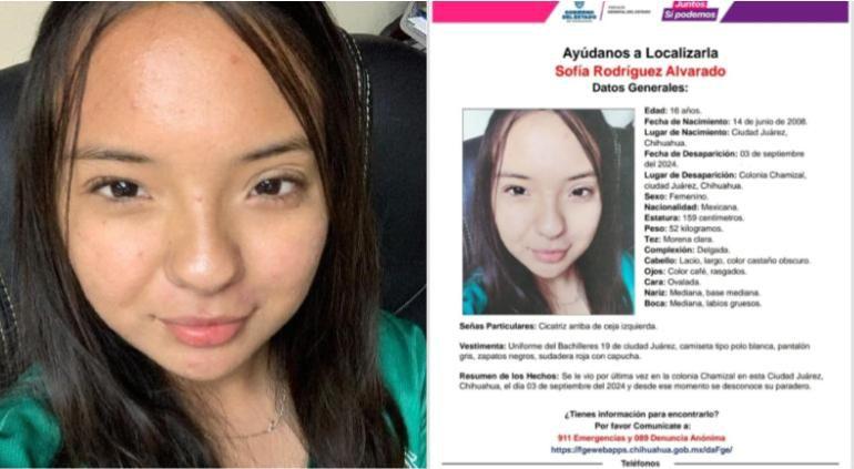 Giran alerta por estudiante del Bachilleres 19 desaparecida en Ciudad Juárez