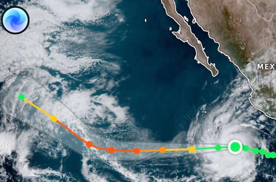 Huracán Kristy se intensificó en pocas horas 