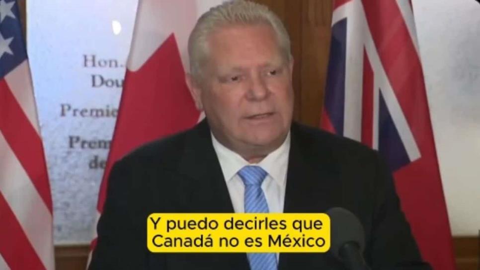 Canadá pide a Estados Unidos no ser comparado con México 