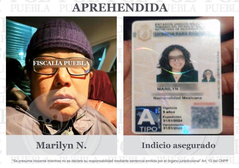 Marilyn Cote fue detenida en Tlaxcala 