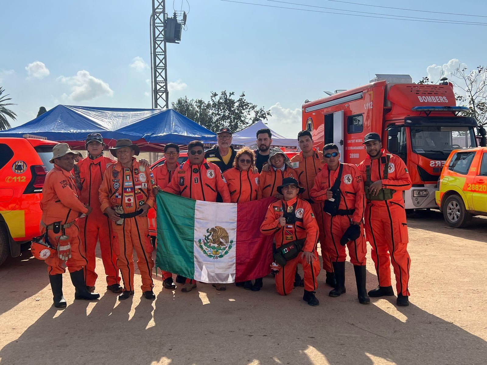 Elementos nayaritas brindan apoyo de rescate en Valencia, España