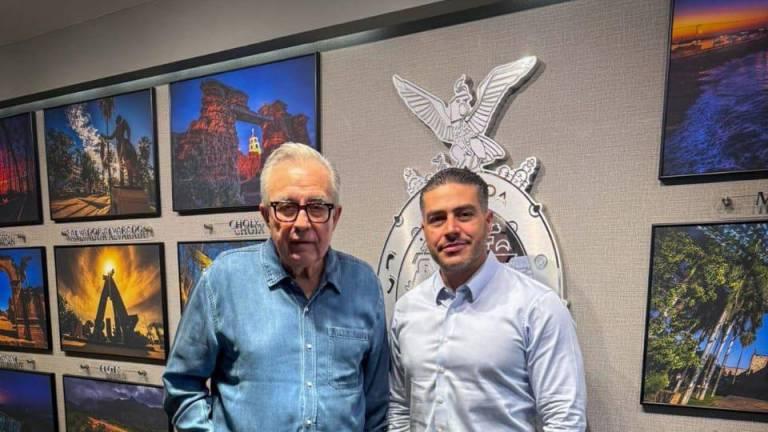 Omar García Harfuch se reunió con el gobernador Rubén Rocha Moya 