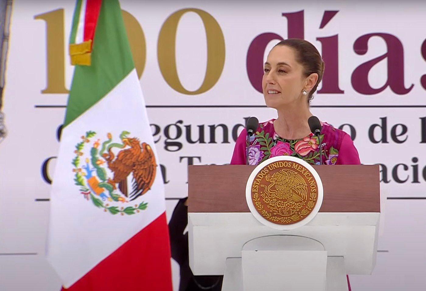 Claudia Sheinbaum celebra 100 días de gobierno 