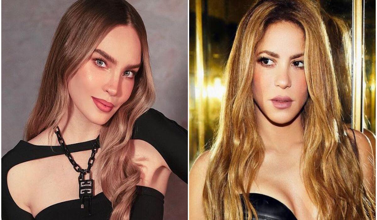 Belinda sorprende a Shakira con ramo de flores