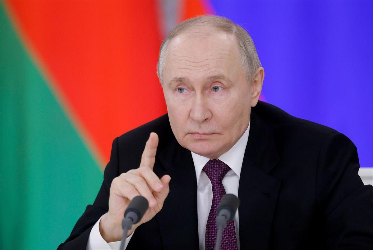 Vladimir Putin apoya cese al fuego en Ucrania, pone condiciones