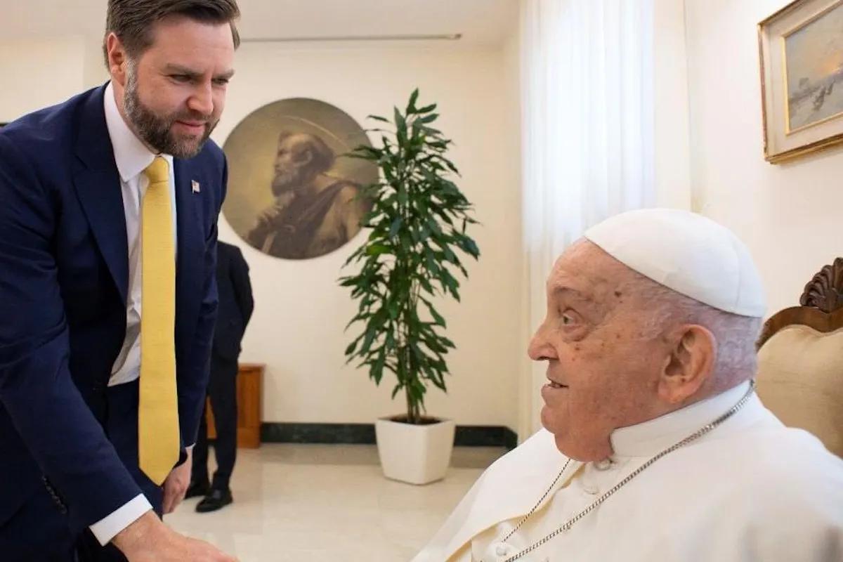 La última reunión pública del Papa Francisco fue con JD Vance 