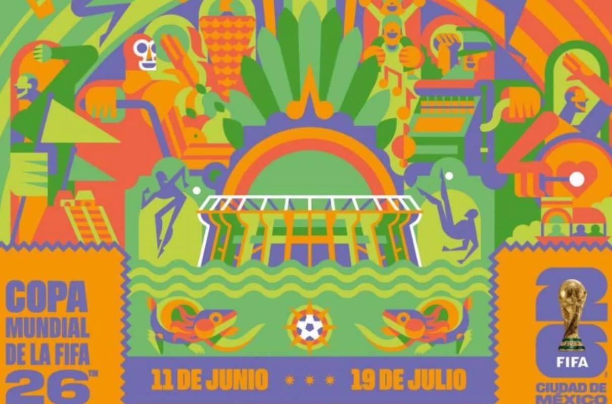 Presentan el póster de la CDMX para el mundial 2026