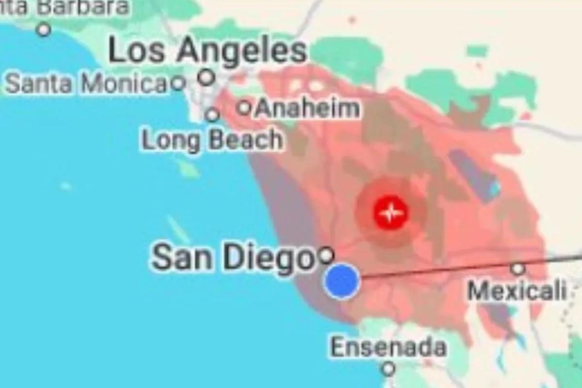 Se registra sismo de 5.2 en San Diego, California