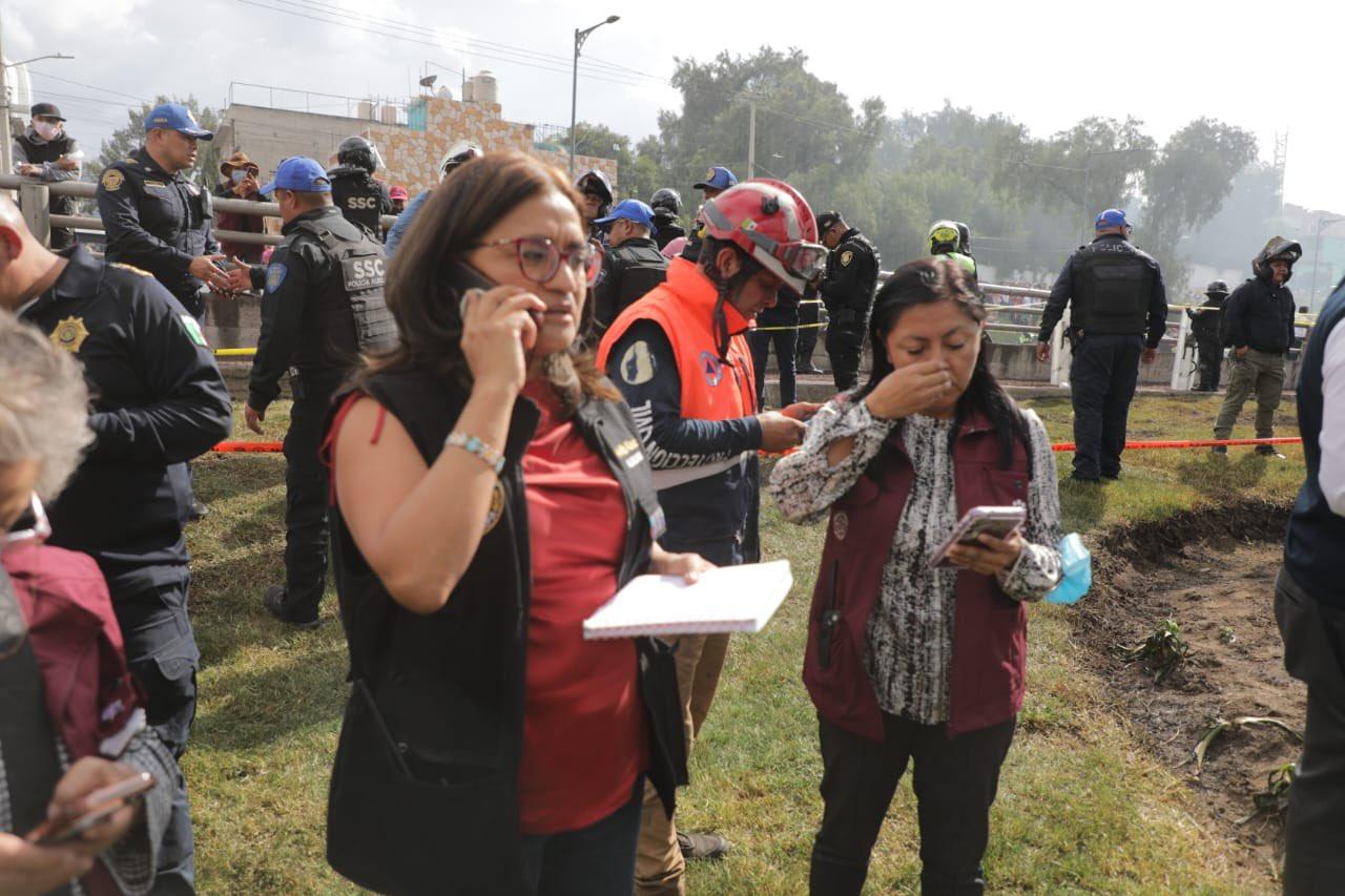 Alcaldesa de Iztapalapa reitera que los afectados por el estallamiento de la pipa contarán con todo el apoyo 