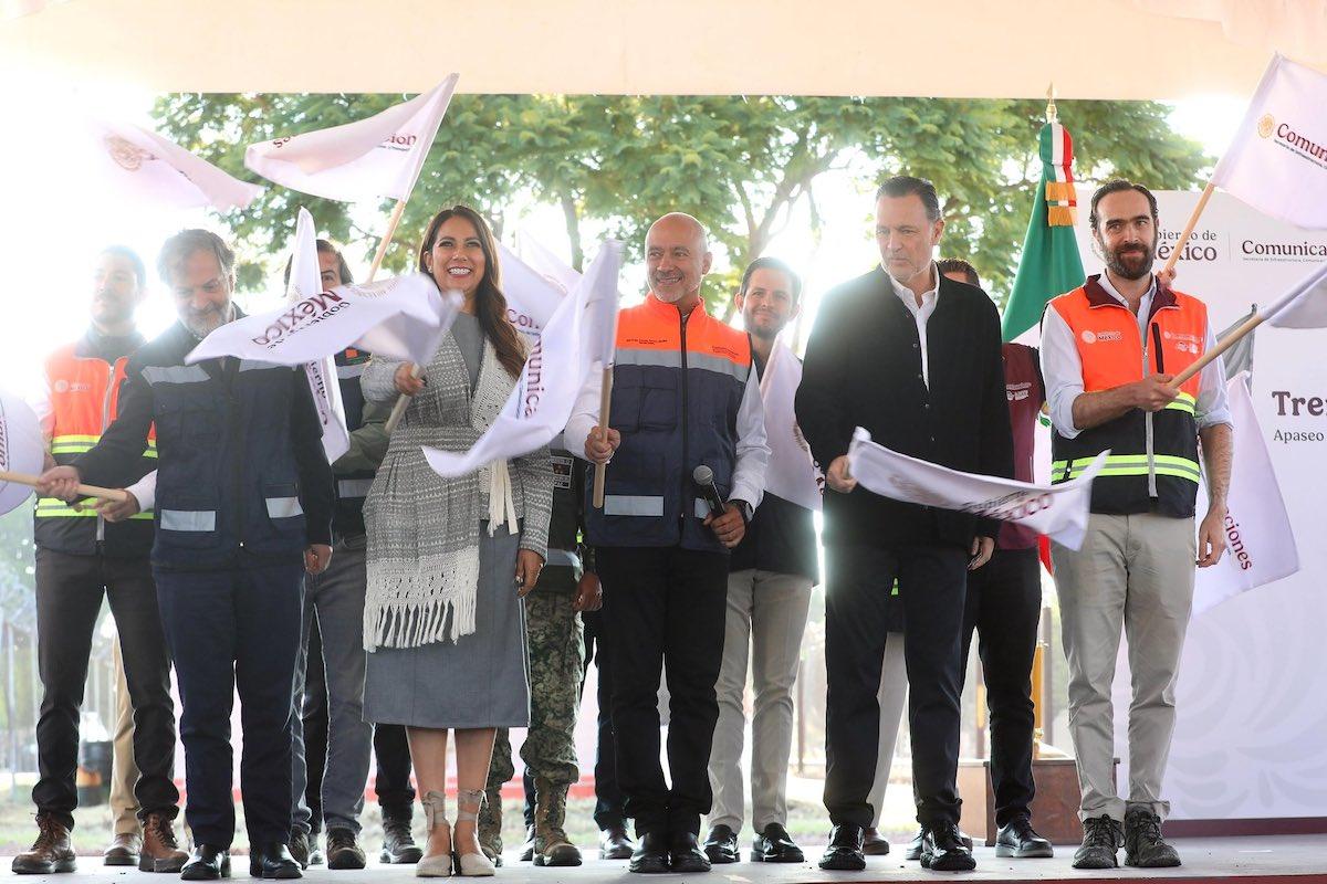 Guanajuato da el banderazo de arranque al primer tramo del tren de pasajeros