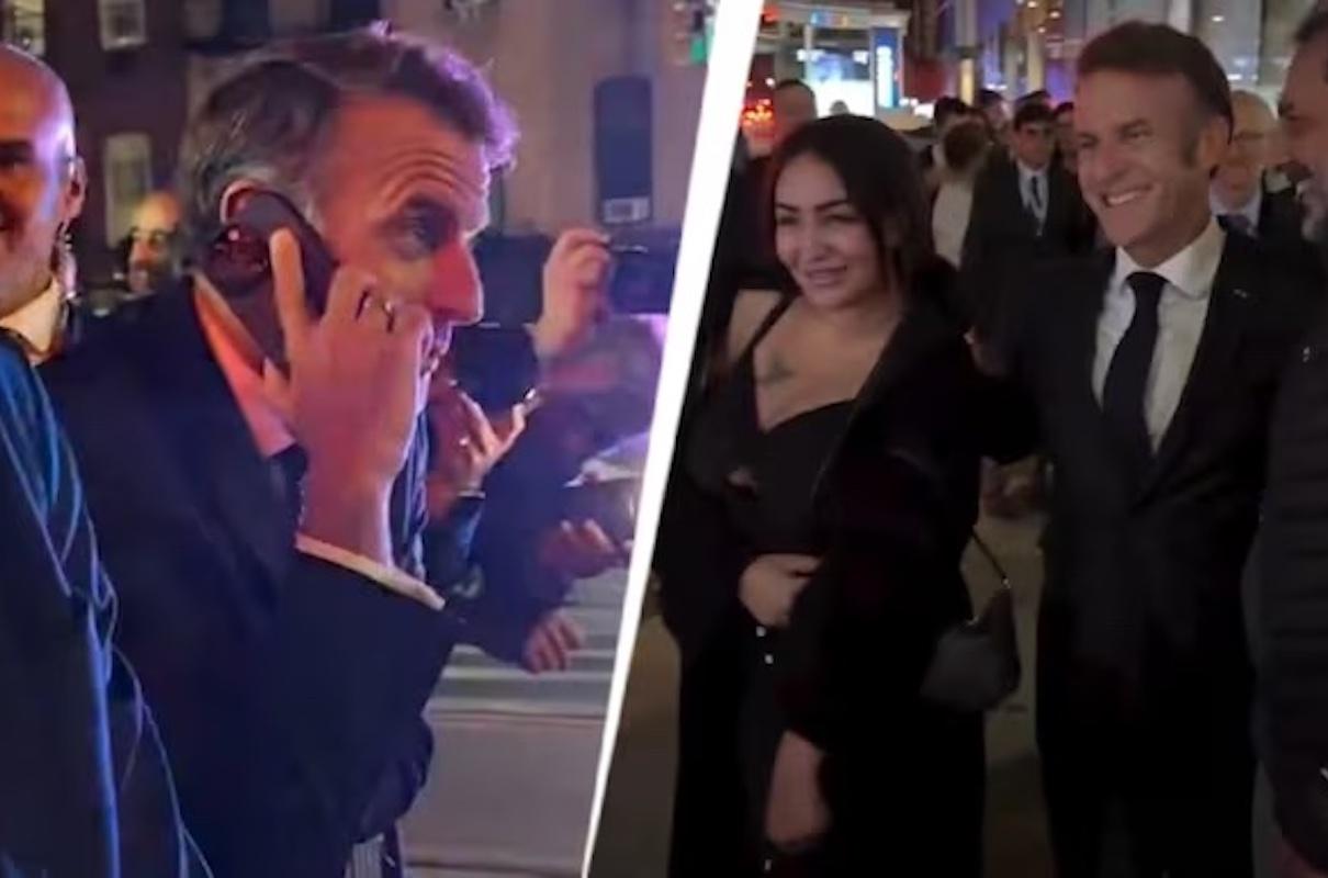 Macron se quedó varado en NYC 
