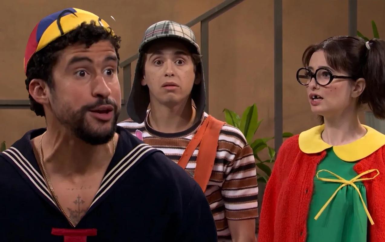 Bad Bunny revive “El Chavo del 8” con sketch sorpresa en Saturday Night Live