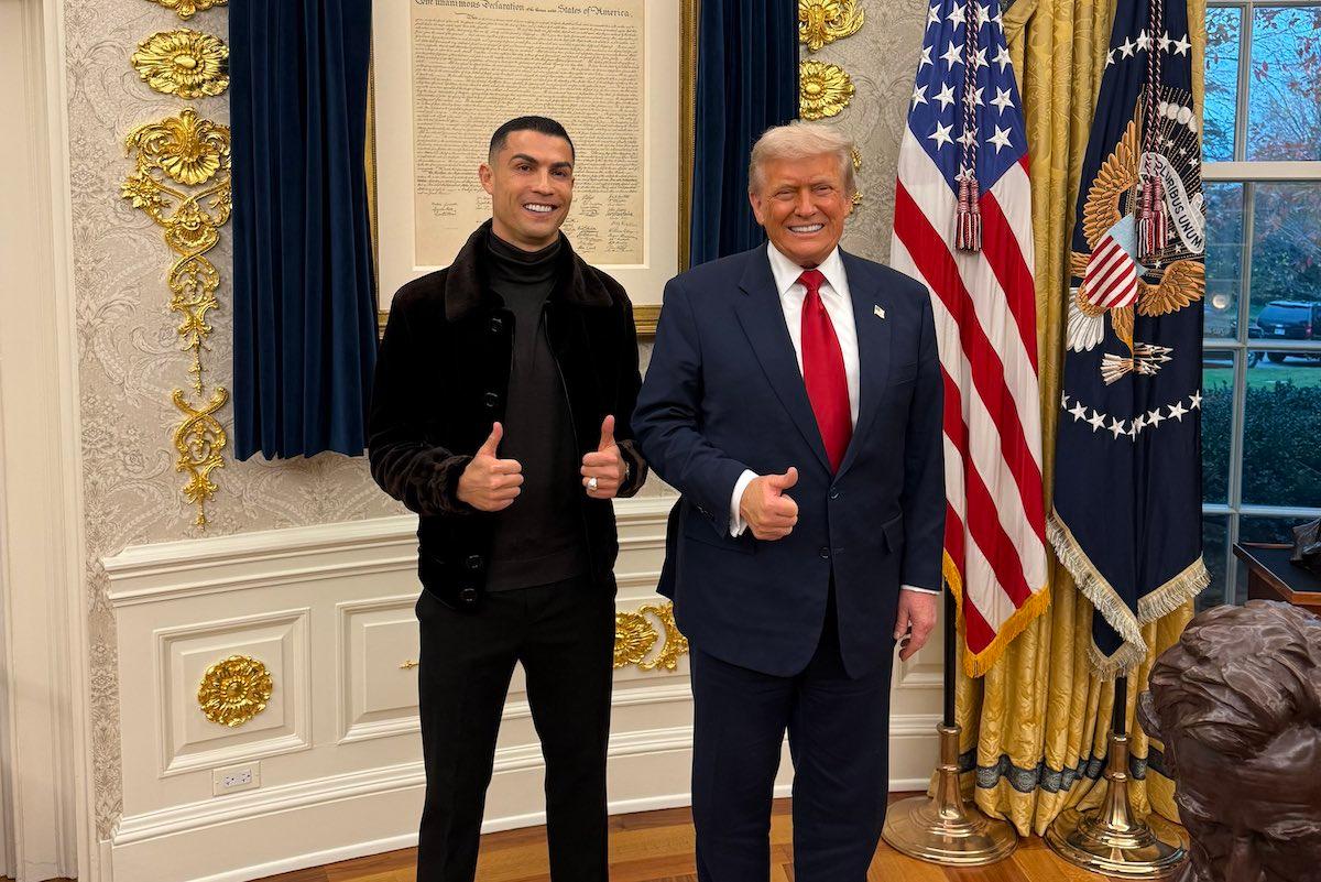 CR7 y Donald Trump juntos en la Casa Blanca 