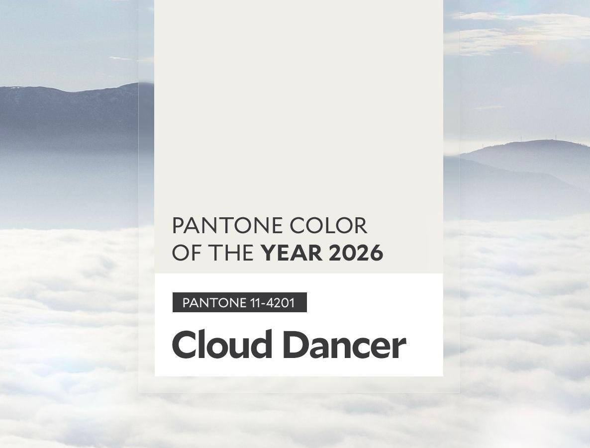 Cloud Dancer es el color del 2026