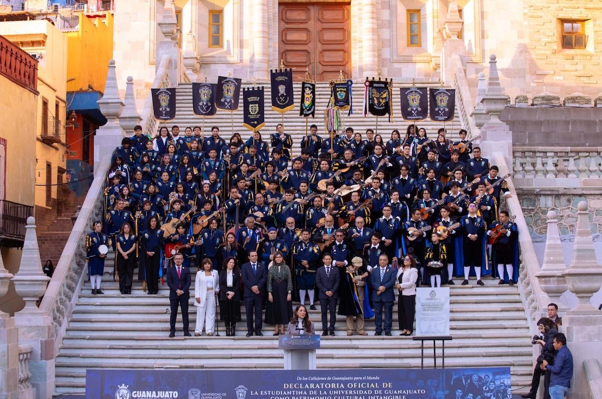 La Estudiantina de la UG es declarada Patrimonio Cultural Intangible de Guanajuato