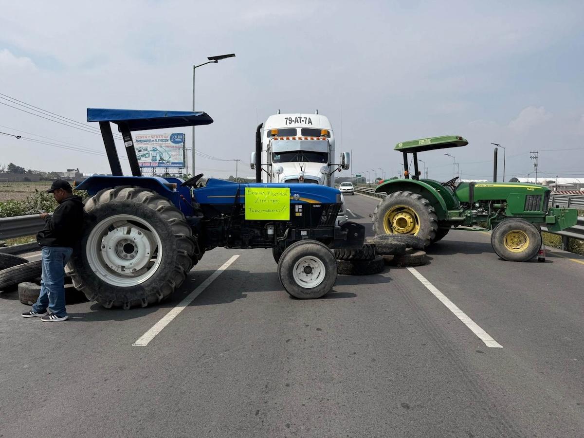 Caos en el acceso al AIFA: Bloqueo en Tonanitla cumple su segundo día