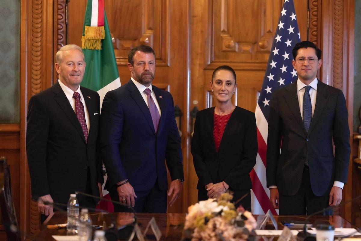 Sheinbaum recibió al secretario de Seguridad en Estados Unidos 