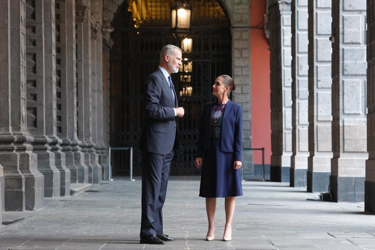 ¿De qué hablaron Sheinbaum y el Rey Felipe VI en Palacio Nacional?