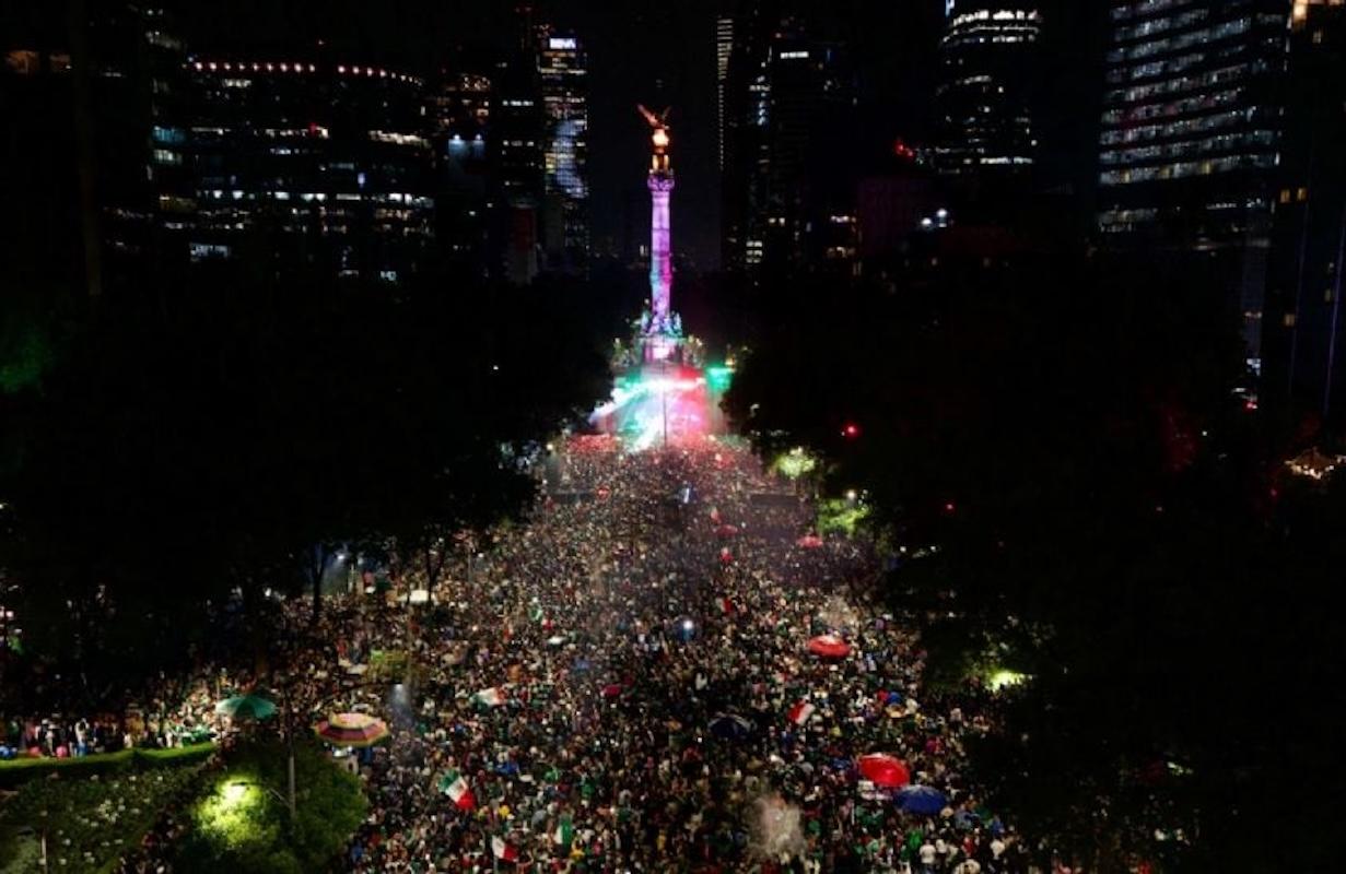 Más de 730 mil personas celebran triunfo de México con saldo blanco en la CDMX