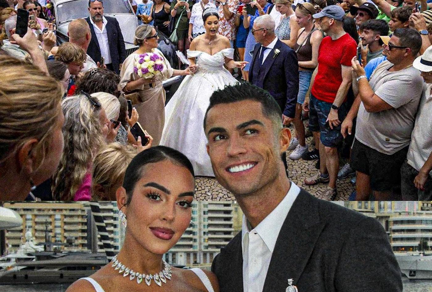 Cientos esperaban la boda de Cristiano Ronaldo, pero los novios eran otros