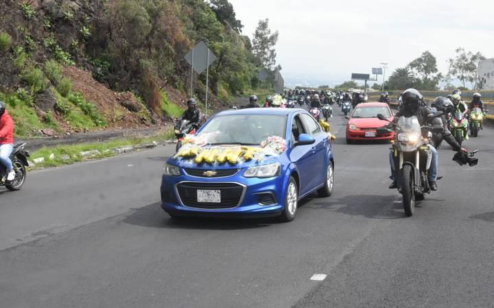 Motociclistas organizaron caravana para conmemorar a las víctimas del accidente de Tres Marías