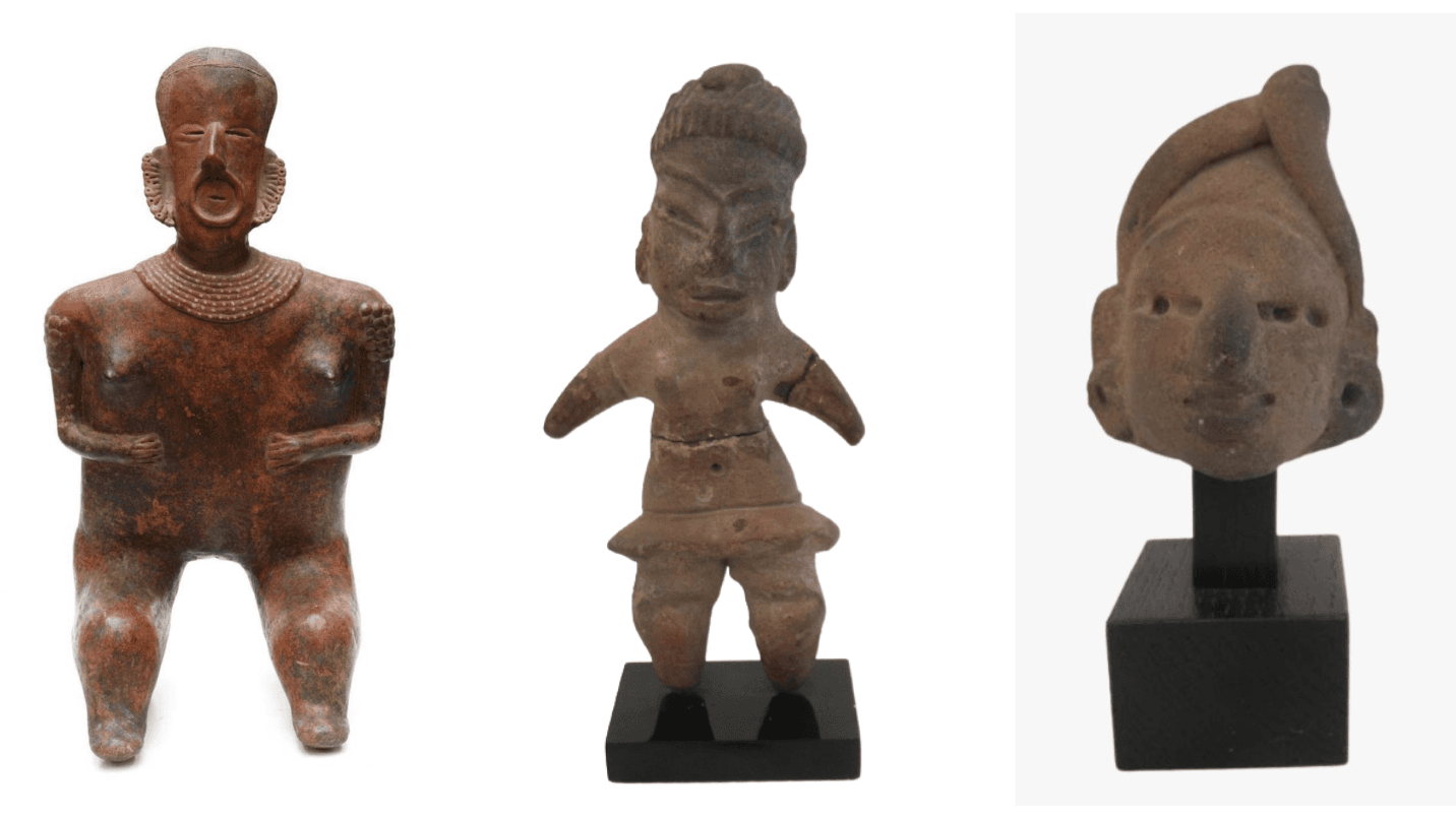 Ciudadana francesa devuelve tres piezas arqueológicas a México