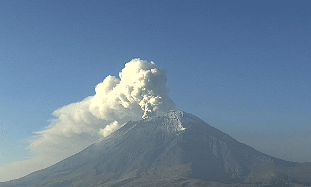 Volcán Popocatépetl regresa a Amarillo Fase 2