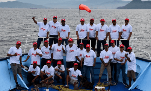 Náufrago fue rescatado por buque atunero a tres meses de su accidente