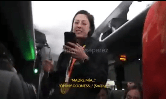 Se hace viral nuevo video de Jenni Hermoso sobre el “pico” con Rubiales