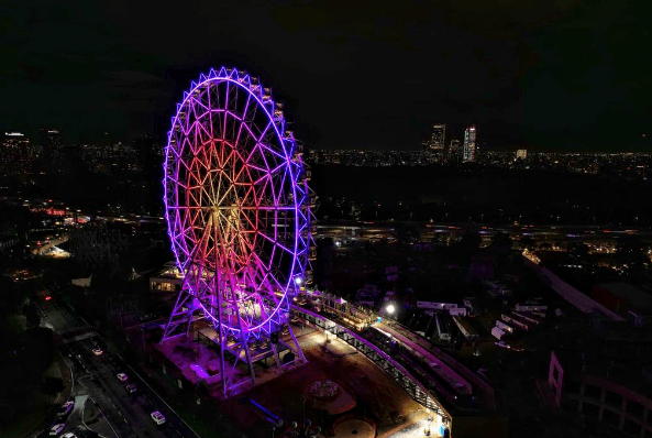 La CDMX tiene nuevo atractivo visual: la rueda de la fortuna del Parque Urbano Aztlán