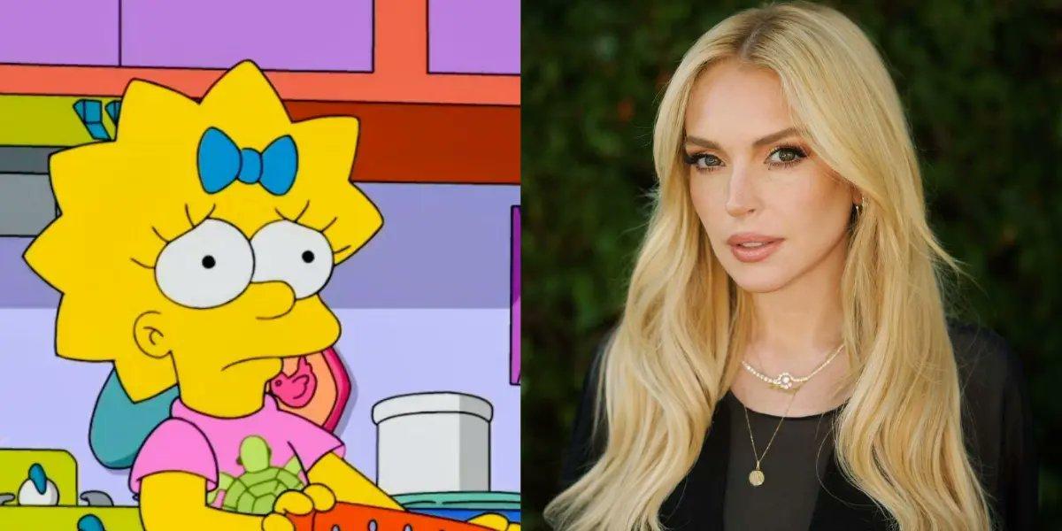 Lindsay Lohan le dio voz a Maggie Simpson