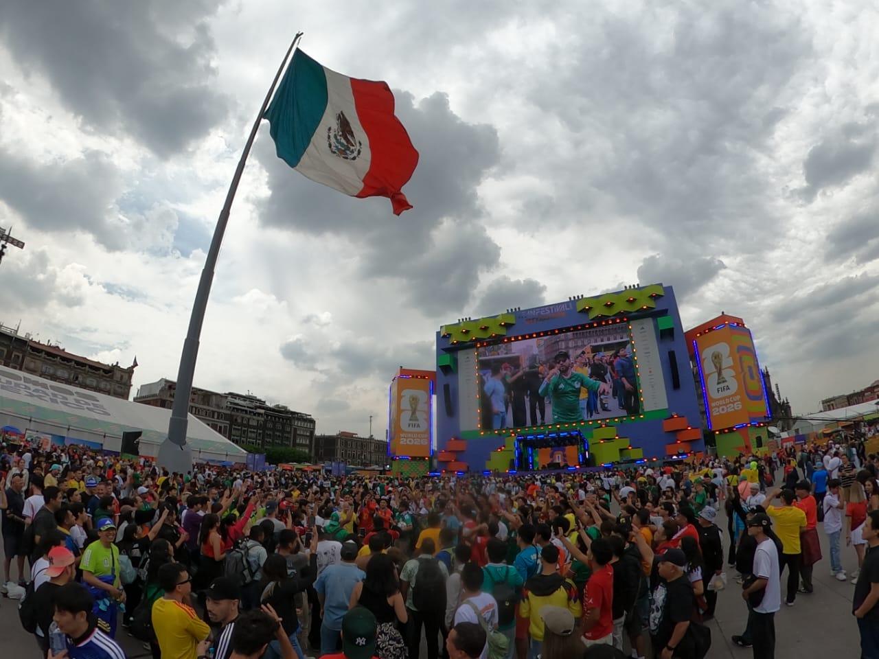 Zócalo alcanza lleno total para el México vs Corea del Sur