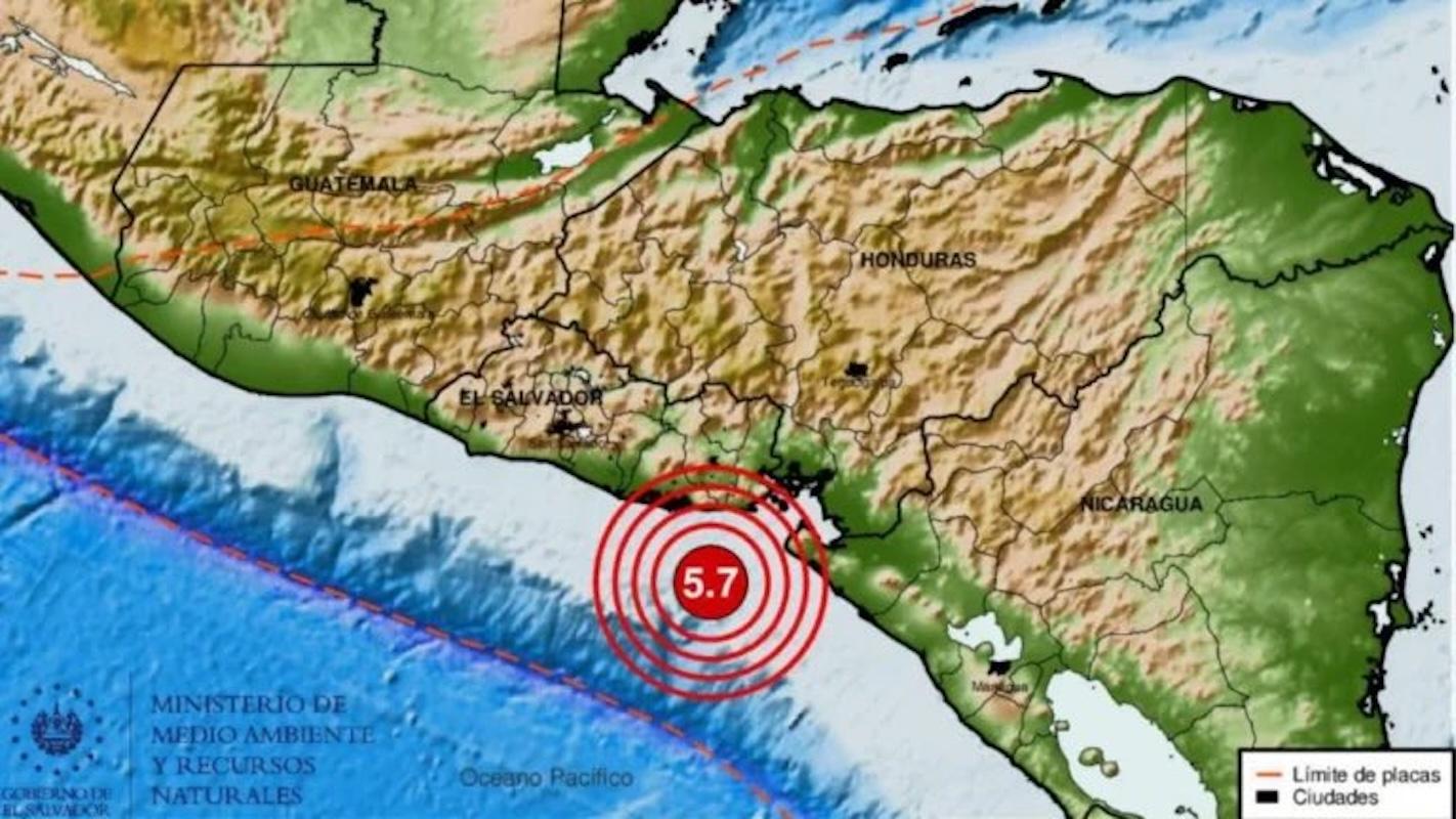 Sismo de 5.5 en Centroamérica