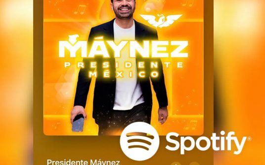 La canción de Jorge Álvarez Máynez alcanza el segundo lugar en Spotify
